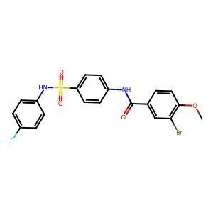 3-bromo-N-{4-[(4-fluorophenyl)sulfamoyl]phenyl}-4-methoxybenzamide structure