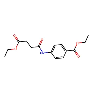Ethyl 4-[(4-ethoxy-4-oxobutanoyl)amino]benzoate structure