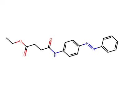 Butanoic acid, 4-oxo-4-[[4-(2-phenyldiazenyl)phenyl]amino]-, ethyl ester structure