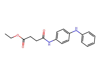 Ethyl 4-(4-anilinoanilino)-4-oxobutanoate structure
