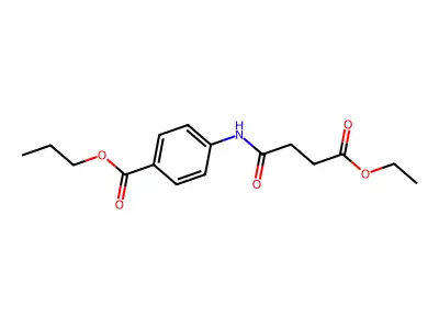 Propyl 4-[(4-ethoxy-4-oxobutanoyl)amino]benzoate structure