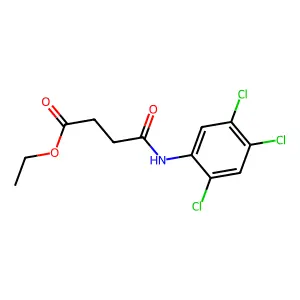 Ethyl 4-oxo-4-(2,4,5-trichloroanilino)butanoate structure