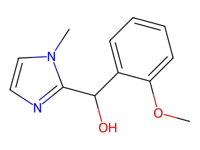 (2-methoxyphenyl)(1-methyl-1H-imidazol-2-yl)methanol structure