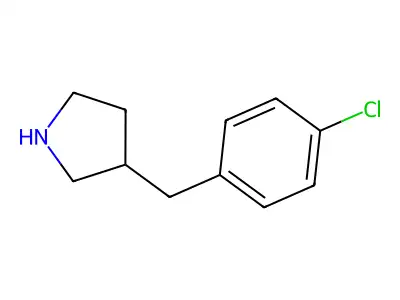 3-[(4-Chlorophenyl)methyl]pyrrolidine structure