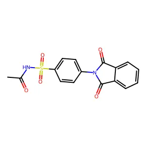 N-[4-(1,3-dioxoisoindol-2-yl)phenyl]sulfonylacetamide structure