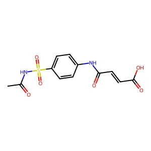 N1-Acetyl-N4-maleylsulfanilamide structure