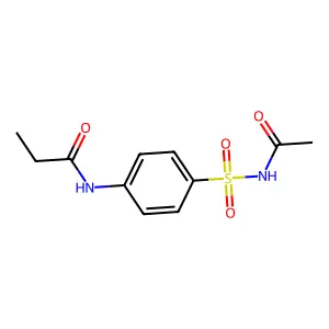 N-[4-(acetylsulfamoyl)phenyl]propanamide structure