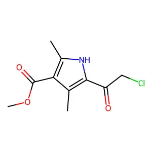 methyl 5-(2-chloroacetyl)-2,4-dimethyl-1H-pyrrole-3-carboxylate structure