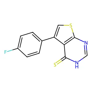 5-(4-Fluorophenyl)thieno[2,3-d]pyrimidine-4-thiol structure