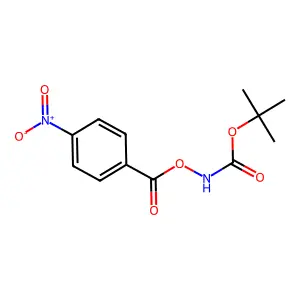 tert-Butyl (4-nitrobenzoyl)oxycarbamate structure