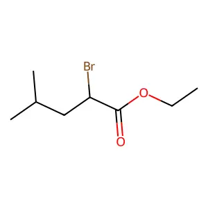 Ethyl 2-bromo-4-methylpentanoate structure