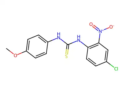 1-(4-Chloro-2-nitrophenyl)-3-(4-methoxyphenyl)thiourea structure
