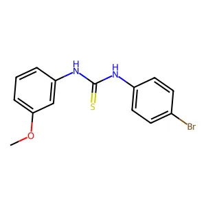 1-(4-Bromophenyl)-3-(3-methoxyphenyl)thiourea structure