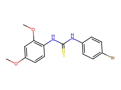 1-(4-Bromophenyl)-3-(2,4-dimethoxyphenyl)thiourea structure