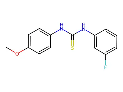 1-(3-Fluorophenyl)-3-(4-methoxyphenyl)thiourea structure