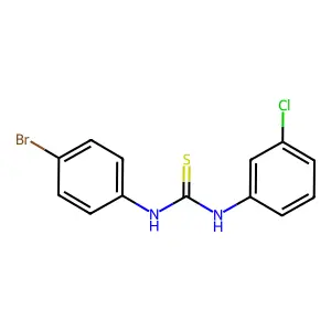 1-(4-Bromophenyl)-3-(3-chlorophenyl)thiourea structure