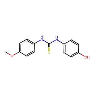 1-(4-Hydroxyphenyl)-3-(4-methoxyphenyl)thiourea structure