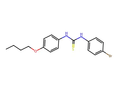 1-(4-Bromophenyl)-3-(4-butoxyphenyl)thiourea structure