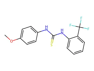 1-(4-Methoxyphenyl)-3-[2-(trifluoromethyl)phenyl]thiourea structure