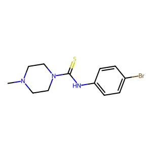 N-(4-bromophenyl)-4-methylpiperazine-1-carbothioamide structure