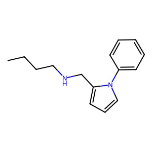 Butyl[(1-phenylpyrrol-2-yl)methyl]amine structure