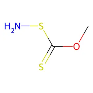 O-methyl aminosulfanylmethanethioate structure