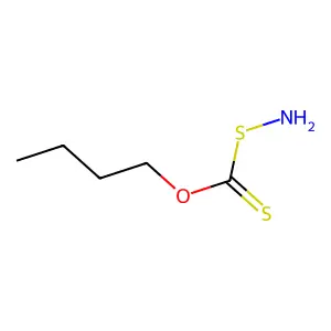 O-butyl aminosulfanylmethanethioate structure