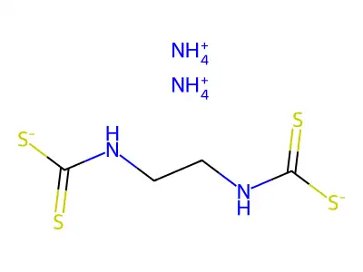 Diammonium ethylenebis(dithiocarbamate) structure