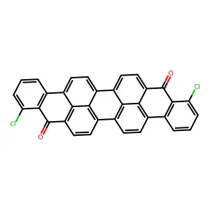 Benzo[rst]phenanthro[10,1,2-cde]pentaphene-9,18-dione, 1,10-dichloro- structure