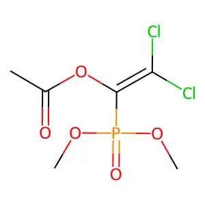 Phosphonic acid, (2,2-dichloro-1-hydroxyvinyl)-, dimethyl ester, acetate structure