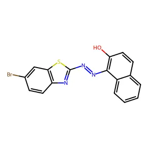 1-(2-(6-Bromo-2-benzothiazolyl)diazenyl)-2-naphthalenol structure
