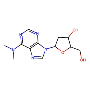 9-(2-Deoxypentofuranosyl)-N,N-dimethyl-9H-purin-6-amine structure