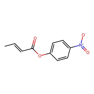2-Butenoic acid, 4-nitrophenyl ester structure