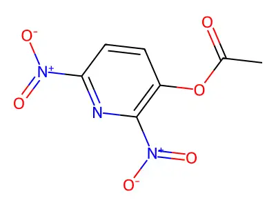 3-Acetoxy-2,6-dinitropyridine structure
