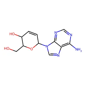 9-(2,3-Dideoxyhex-2-enopyranosyl)-9h-purin-6-amine structure