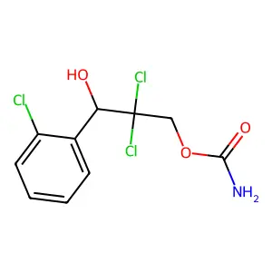 Carbamic acid, 3-(o-chlorophenyl)-2,2-dichloro-3-hydroxypropyl ester structure