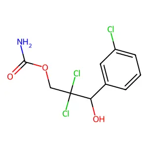 Carbamic acid, 3-(m-chlorophenyl)-2,2-dichloro-3-hydroxypropyl ester structure