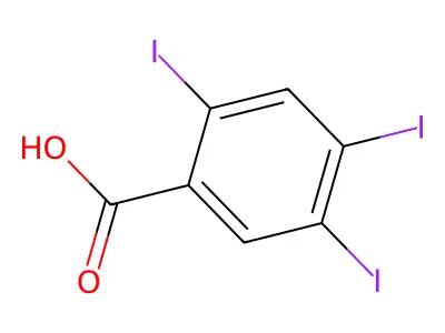 2,4,5-Triiodobenzoic acid structure