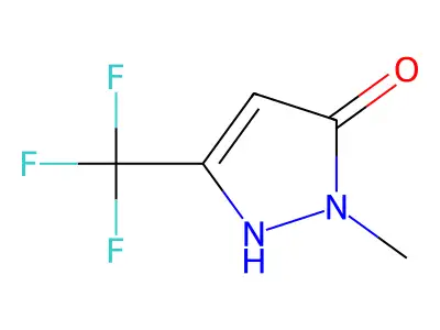 1-methyl-3-(trifluoromethyl)-1H-pyrazol-5-ol structure