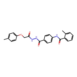 2-methyl-N-[4-({2-[(4-methylphenoxy)acetyl]hydrazino}carbonyl)phenyl]benzamide structure