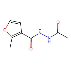 N'-acetyl-2-methylfuran-3-carbohydrazide structure