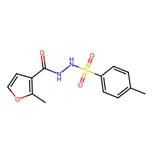 2-methyl-N'-(4-methylphenyl)sulfonylfuran-3-carbohydrazide structure
