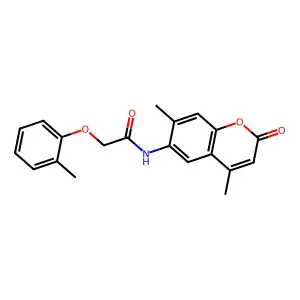 N-(4,7-dimethyl-2-oxo-2H-chromen-6-yl)-2-(2-methylphenoxy)acetamide structure
