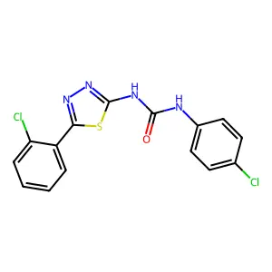 1-(4-Chlorophenyl)-3-[5-(2-chlorophenyl)-1,3,4-thiadiazol-2-yl]urea structure