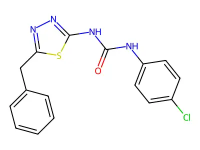 1-(5-Benzyl-1,3,4-thiadiazol-2-yl)-3-(4-chlorophenyl)urea structure