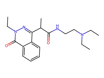 N-[2-(Diethylamino)ethyl]-2-(3-ethyl-4-oxophthalazin-1-YL)propanamide structure