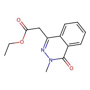 Ethyl 2-(3-methyl-4-oxo-3,4-dihydrophthalazin-1-yl)acetate structure