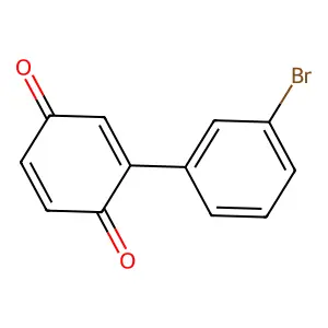 2-(3-Bromophenyl)cyclohexa-2,5-diene-1,4-dione structure