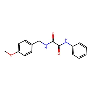 N-(4-methoxybenzyl)-N'-phenylethanediamide structure