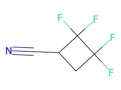 2,2,3,3-Tetrafluorocyclobutanecarbonitrile structure
